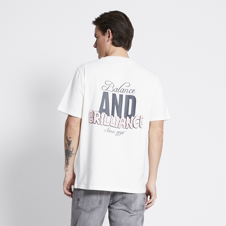 Printed tee "West" Off white